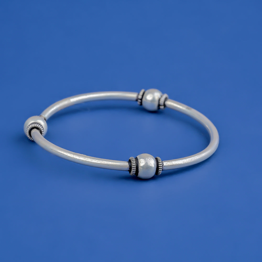 Oxidiseround Ball Braceket 925